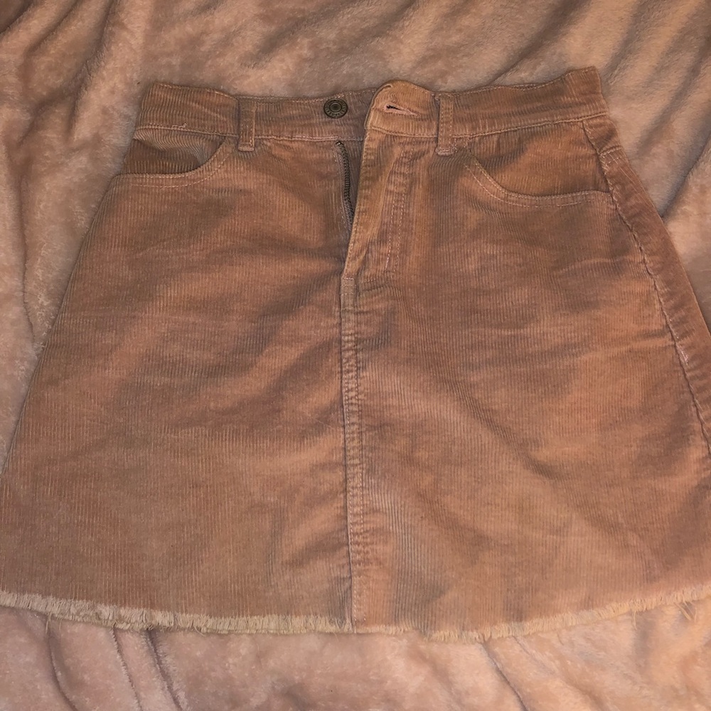 Pink Brandy Melville corduroy skirt